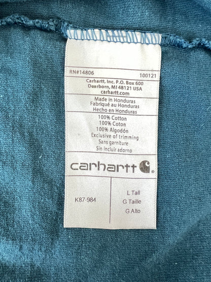【現状渡し品】【メンズ】 Carhartt カーハート POCKET S/S TEE K87-984 ポケット ショートスリーブ Tシャツ 半袖 トップス 178-260620-kk-06-hon カラー：STREAM BLUE 万代Net店