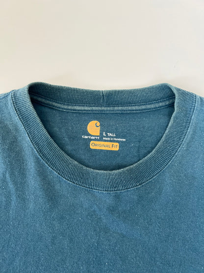 【現状渡し品】【メンズ】 Carhartt カーハート POCKET S/S TEE K87-984 ポケット ショートスリーブ Tシャツ 半袖 トップス 178-260620-kk-06-hon カラー：STREAM BLUE 万代Net店