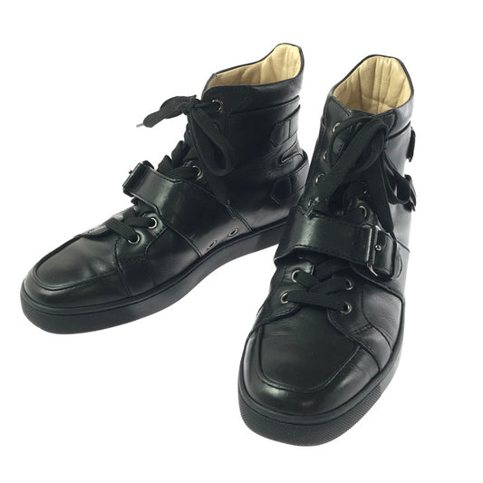 【中古品】【メンズ】 CHRISTIAN LOUBOUTIN クリスチャン ルブタン ハイカット スニーカー 靴 183-260622-na-20-tagh サイズ：40 カラー：BLACK 万代Net店