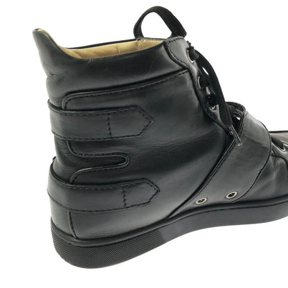 【中古品】【メンズ】 CHRISTIAN LOUBOUTIN クリスチャン ルブタン ハイカット スニーカー 靴 183-260622-na-20-tagh サイズ：40 カラー：BLACK 万代Net店