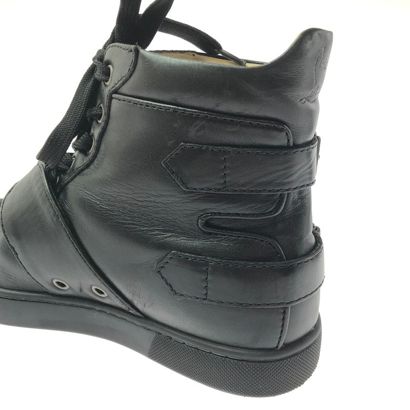 【中古品】【メンズ】 CHRISTIAN LOUBOUTIN クリスチャン ルブタン ハイカット スニーカー 靴 183-260622-na-20-tagh サイズ：40 カラー：BLACK 万代Net店