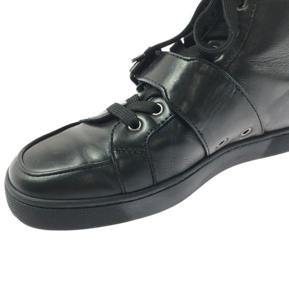【中古品】【メンズ】 CHRISTIAN LOUBOUTIN クリスチャン ルブタン ハイカット スニーカー 靴 183-260622-na-20-tagh サイズ：40 カラー：BLACK 万代Net店