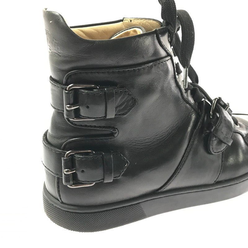 【中古品】【メンズ】 CHRISTIAN LOUBOUTIN クリスチャン ルブタン ハイカット スニーカー 靴 183-260622-na-20-tagh サイズ：40 カラー：BLACK 万代Net店