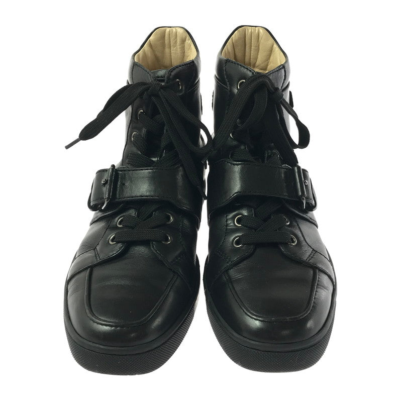 【中古品】【メンズ】 CHRISTIAN LOUBOUTIN クリスチャン ルブタン ハイカット スニーカー 靴 183-260622-na-20-tagh サイズ：40 カラー：BLACK 万代Net店