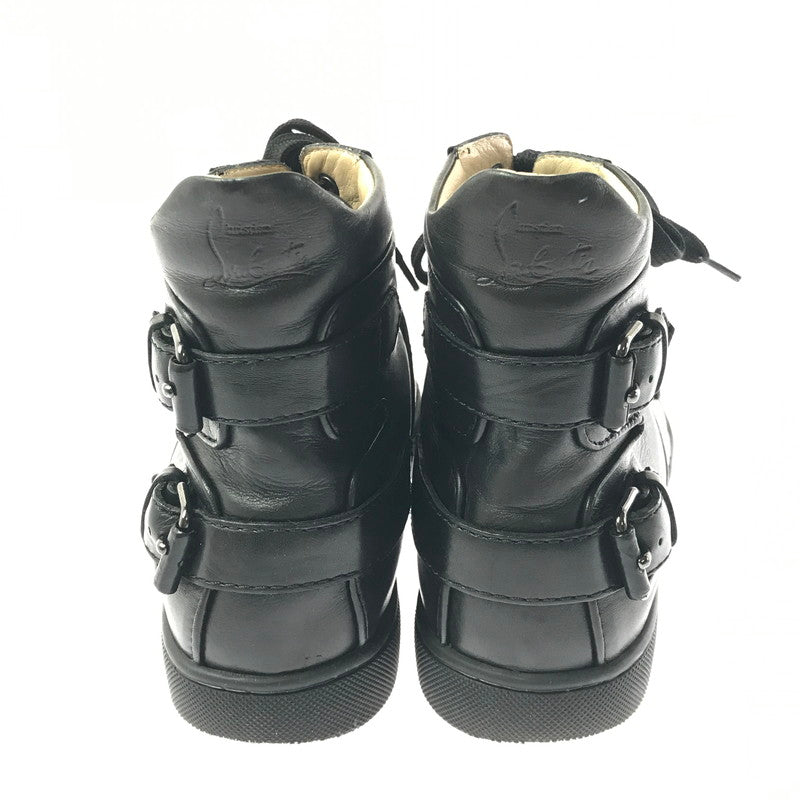 【中古品】【メンズ】 CHRISTIAN LOUBOUTIN クリスチャン ルブタン ハイカット スニーカー 靴 183-260622-na-20-tagh サイズ：40 カラー：BLACK 万代Net店