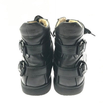 【中古品】【メンズ】 CHRISTIAN LOUBOUTIN クリスチャン ルブタン ハイカット スニーカー 靴 183-260622-na-20-tagh サイズ：40 カラー：BLACK 万代Net店