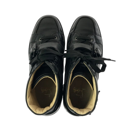 【中古品】【メンズ】 CHRISTIAN LOUBOUTIN クリスチャン ルブタン ハイカット スニーカー 靴 183-260622-na-20-tagh サイズ：40 カラー：BLACK 万代Net店