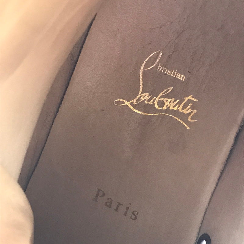 【中古品】【メンズ】 CHRISTIAN LOUBOUTIN クリスチャン ルブタン ハイカット スニーカー 靴 183-260622-na-20-tagh サイズ：40 カラー：BLACK 万代Net店