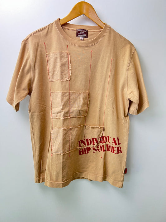 【中古品】【メンズ】 291295=HOMME ニキュウイチニゴオム PATCHWORK MULTI POCKET TEE 524-2001 パッチワーク マルチポケット Tシャツ 半袖 トップス 178-260620-kk-07-hon サイズ：3 カラー：ベージュ 万代Net店