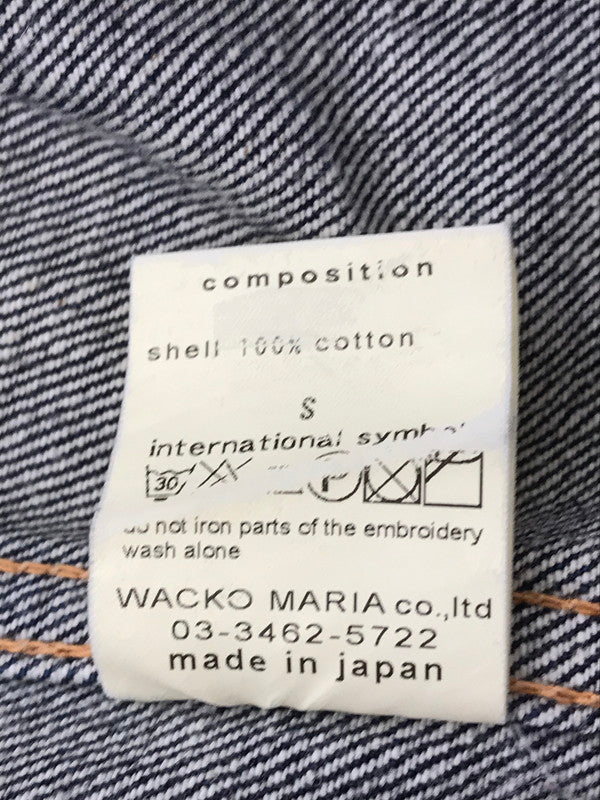 【中古品】【メンズ】 WACKO MARIA ワコマリア DENIM JACKET デニムジャケット ライトアウター 142-260707-na-04-tagh サイズ：S カラー：インディゴ 万代Net店