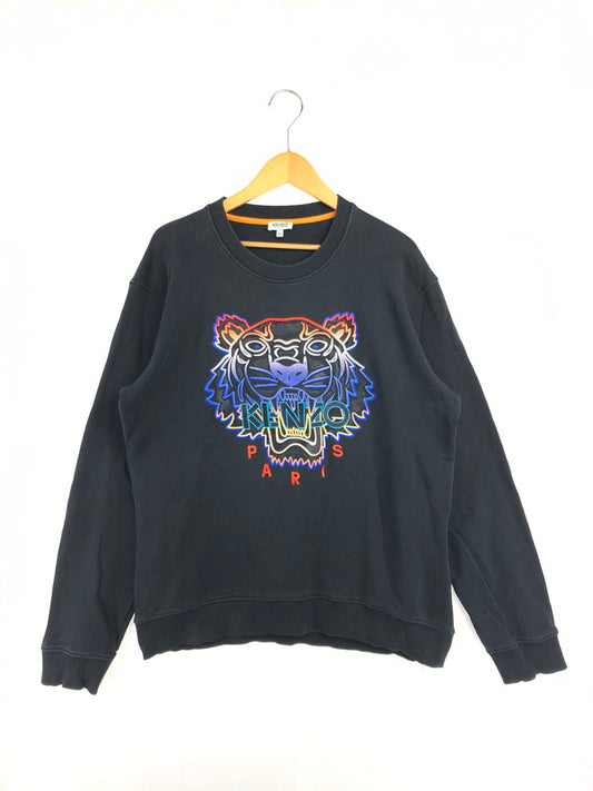 【中古品】【メンズ】 KENZO ケンゾー 19AW GRADENT TIGER SWEAT F965SW0084XE グラーデーション タイガー スウェット トレーナー トップス 141-260611-rt-26-tagh サイズ：XL カラー：ブラック 万代Net店