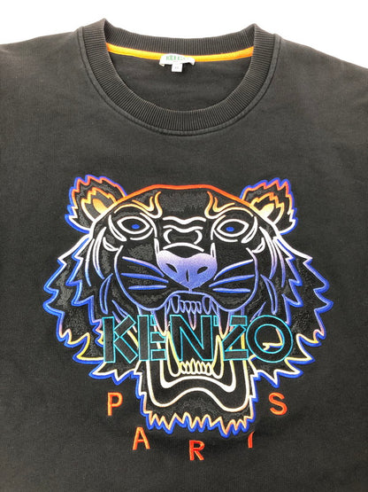 【中古品】【メンズ】 KENZO ケンゾー 19AW GRADENT TIGER SWEAT F965SW0084XE グラーデーション タイガー スウェット トレーナー トップス 141-260611-rt-26-tagh サイズ：XL カラー：ブラック 万代Net店
