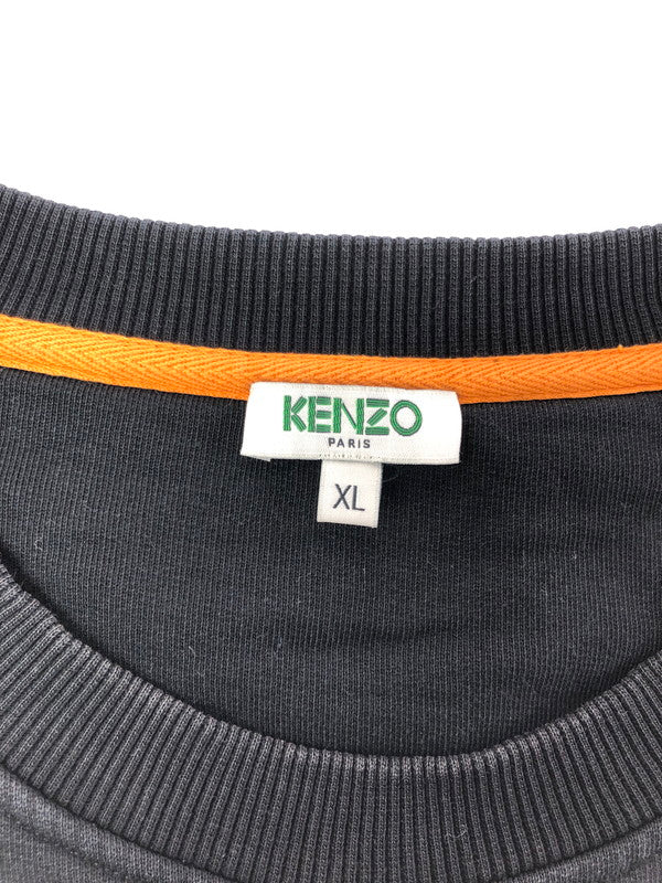 【中古品】【メンズ】 KENZO ケンゾー 19AW GRADENT TIGER SWEAT F965SW0084XE グラーデーション タイガー スウェット トレーナー トップス 141-260611-rt-26-tagh サイズ：XL カラー：ブラック 万代Net店