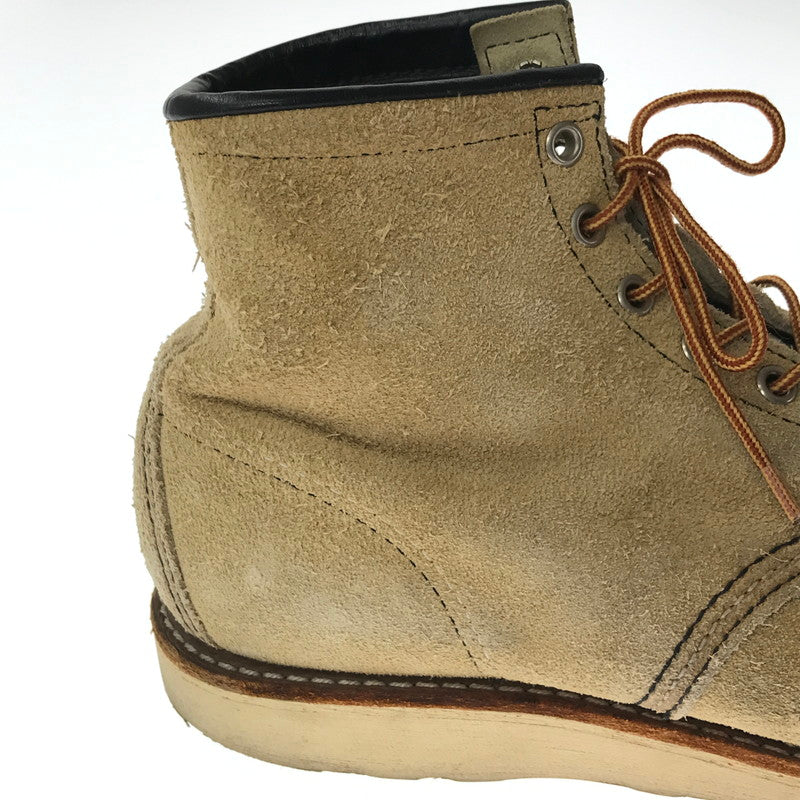 【中古品】【メンズ】 RED WING レッドウィング 90's 6-INCH CLASSIC MOC 8173 クラシック モック ブーツ 刺繍羽タグ 靴 165-260620-rt-15-tagh サイズ：9E カラー：キャメル 万代Net店