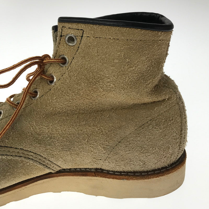 【中古品】【メンズ】 RED WING レッドウィング 90's 6-INCH CLASSIC MOC 8173 クラシック モック ブーツ 刺繍羽タグ 靴 165-260620-rt-15-tagh サイズ：9E カラー：キャメル 万代Net店