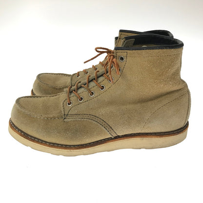 【中古品】【メンズ】 RED WING レッドウィング 90's 6-INCH CLASSIC MOC 8173 クラシック モック ブーツ 刺繍羽タグ 靴 165-260620-rt-15-tagh サイズ：9E カラー：キャメル 万代Net店