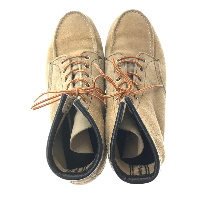 【中古品】【メンズ】 RED WING レッドウィング 90's 6-INCH CLASSIC MOC 8173 クラシック モック ブーツ 刺繍羽タグ 靴 165-260620-rt-15-tagh サイズ：9E カラー：キャメル 万代Net店