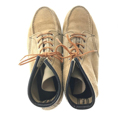 【中古品】【メンズ】 RED WING レッドウィング 90's 6-INCH CLASSIC MOC 8173 クラシック モック ブーツ 刺繍羽タグ 靴 165-260620-rt-15-tagh サイズ：9E カラー：キャメル 万代Net店