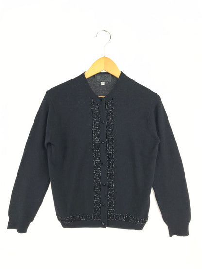 【中古品】【レディース】 GIANNI VERSACE ジャンニ ベルサーチ BEES CARDIGAN ビーズカーディガン トップス 170-260611-rt-30-tagh サイズ：38 カラー：ブラック 万代Net店