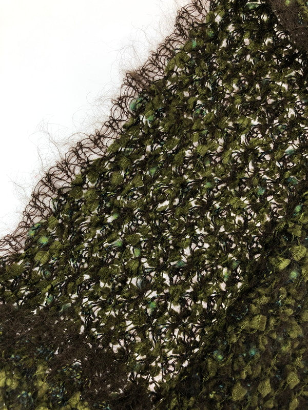 【中古品】【レディース】 CHANEL シャネル MOHAIR CENTERLOGO SS KNIT M8040 モヘア センター ロゴ ニット トップス 183-260619-rt-03-tagh サイズ：38 カラー：グリーン 万代Net店