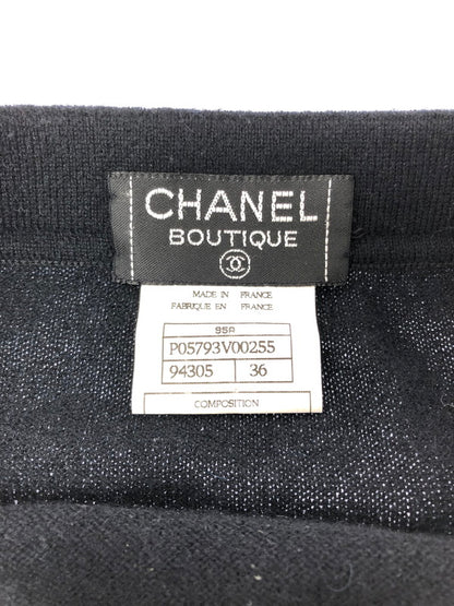 【中古品】【レディース】 CHANEL BOUTIQUE シャネル ブティック CASHMERE SKIRT フランス製 カシミヤ スカート 183-260619-rt-01-tagh サイズ：36 カラー：ブラック 万代Net店