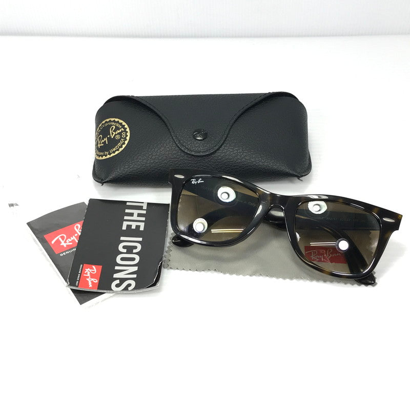 【中古品】【メンズ】 RAY-BAN レイバン ORIGINAL WAYFARER CLASSIC RB2140-F オリジナル ウェイファーラー クラシック サングラス アイウェア アクセサリー 203-260608-na-02-tagh サイズ：52ロ22 150 カラー：ブラウン系 万代Net店