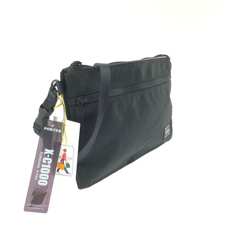 【中古美品】【メンズ】 PORTER ポーター HYBRID SACOSH 737-17820 ハイブリッド サコッシュ ショルダーバッグ カバン 188-260616-na-06-tagh カラー：ブラック 万代Net店