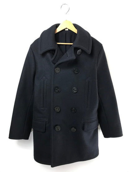 【中古品】【メンズ】 BUZZ RICKSON'S バズリクソンズ PEA-COAT "LONG MODEL WOOL LINING NAVAL CLOTHING FACTORY" BR14146 ロング ピーコート アウター 145-260621-na-14-tagh サイズ：38 カラー：ネイビー 万代Net店