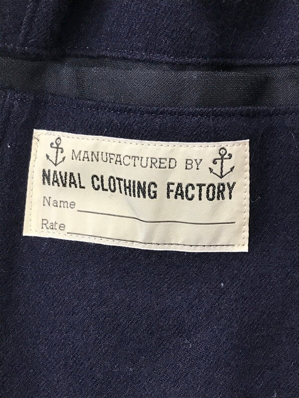 【中古品】【メンズ】 BUZZ RICKSON'S バズリクソンズ PEA-COAT "LONG MODEL WOOL LINING NAVAL CLOTHING FACTORY" BR14146 ロング ピーコート アウター 145-260621-na-14-tagh サイズ：38 カラー：ネイビー 万代Net店