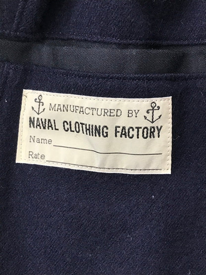 【中古品】【メンズ】 BUZZ RICKSON'S バズリクソンズ PEA-COAT "LONG MODEL WOOL LINING NAVAL CLOTHING FACTORY" BR14146 ロング ピーコート アウター 145-260621-na-14-tagh サイズ：38 カラー：ネイビー 万代Net店