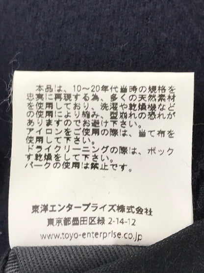 【中古品】【メンズ】 BUZZ RICKSON'S バズリクソンズ PEA-COAT "LONG MODEL WOOL LINING NAVAL CLOTHING FACTORY" BR14146 ロング ピーコート アウター 145-260621-na-14-tagh サイズ：38 カラー：ネイビー 万代Net店