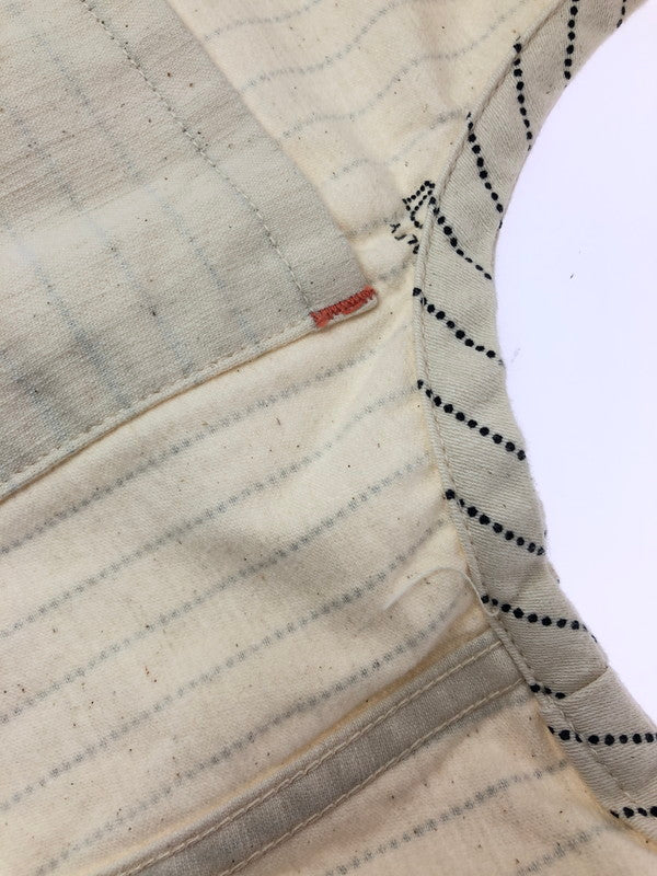 【中古品】【メンズ】 SUGAR CANE シュガー ケーン WHITE WABASH STRIPE WORK VEST LOT.022 ホワイト ワボッシュ ワーク ストライプ ベスト トップス 145-260611-rt-12-tagh サイズ：36 カラー：アイボリー 万代Net店