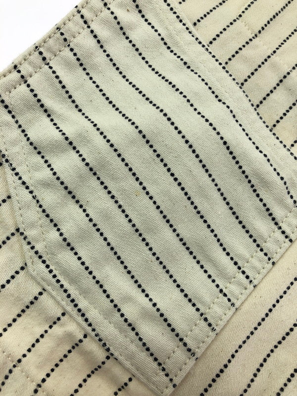 【中古品】【メンズ】 SUGAR CANE シュガー ケーン WHITE WABASH STRIPE WORK VEST LOT.022 ホワイト ワボッシュ ワーク ストライプ ベスト トップス 145-260611-rt-12-tagh サイズ：36 カラー：アイボリー 万代Net店