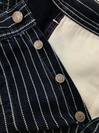 【中古品】【メンズ】 SUGAR CANE シュガー ケーン 9OZ. WABASH STRIPE ENGINEER PANTS SC40786 ワボッシュ ストライプ エンジニア パンツ ボトムス 156-260709-rt-03-tag サイズ：W30 L32 カラー：インディゴ 万代Net店