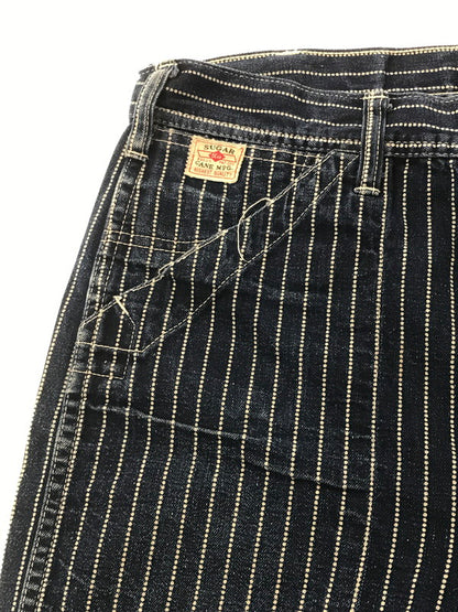 【中古品】【メンズ】 SUGAR CANE シュガー ケーン 9OZ. WABASH STRIPE ENGINEER PANTS SC40786 ワボッシュ ストライプ エンジニア パンツ ボトムス 156-260709-rt-03-tag サイズ：W30 L32 カラー：インディゴ 万代Net店