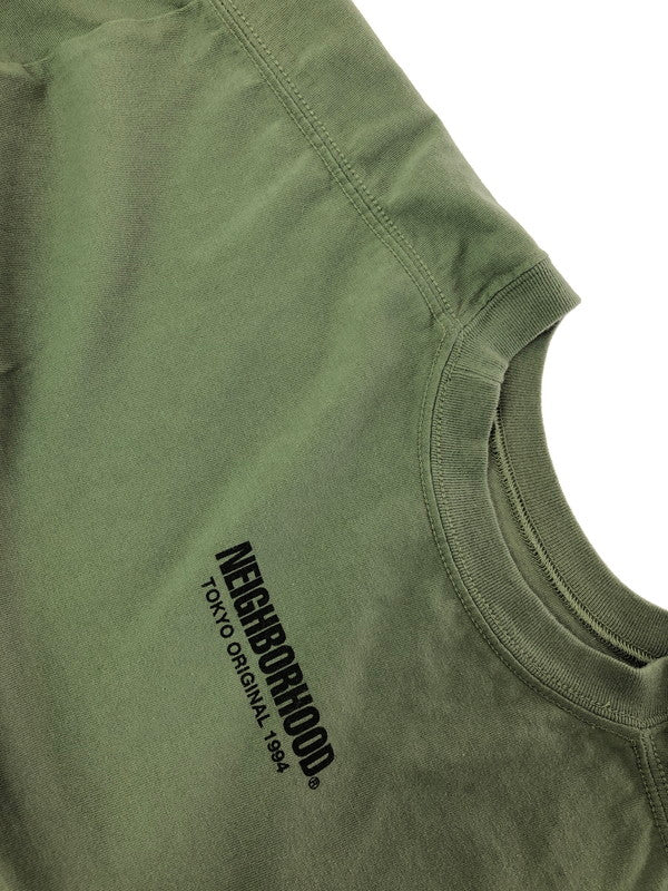【中古品】【メンズ】 NEIGHBORHOOD ネイバーフッド EYE DESIGN TEE アイ デザイン Tシャツ トップス 142-260611-rt-25-tagh サイズ：S カラー：グリーン 万代Net店