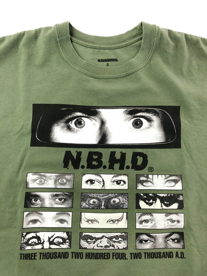 【中古品】【メンズ】 NEIGHBORHOOD ネイバーフッド EYE DESIGN TEE アイ デザイン Tシャツ トップス 142-260611-rt-25-tagh サイズ：S カラー：グリーン 万代Net店