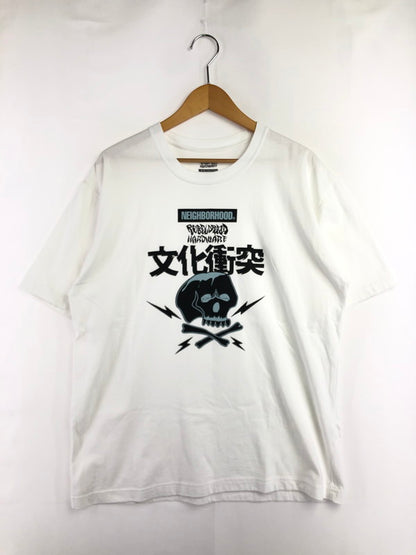 【中古品】【メンズ】 NEIGHBORHOOD ネイバーフッド ×REBEL DREAD レベル ドレッド SS TEE 文化衝突 ショートスリーブ Tシャツ トップス 142-260611-rt-24-tagh サイズ：M カラー：ホワイト 万代Net店