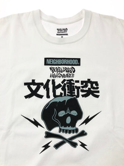 【中古品】【メンズ】 NEIGHBORHOOD ネイバーフッド ×REBEL DREAD レベル ドレッド SS TEE 文化衝突 ショートスリーブ Tシャツ トップス 142-260611-rt-24-tagh サイズ：M カラー：ホワイト 万代Net店