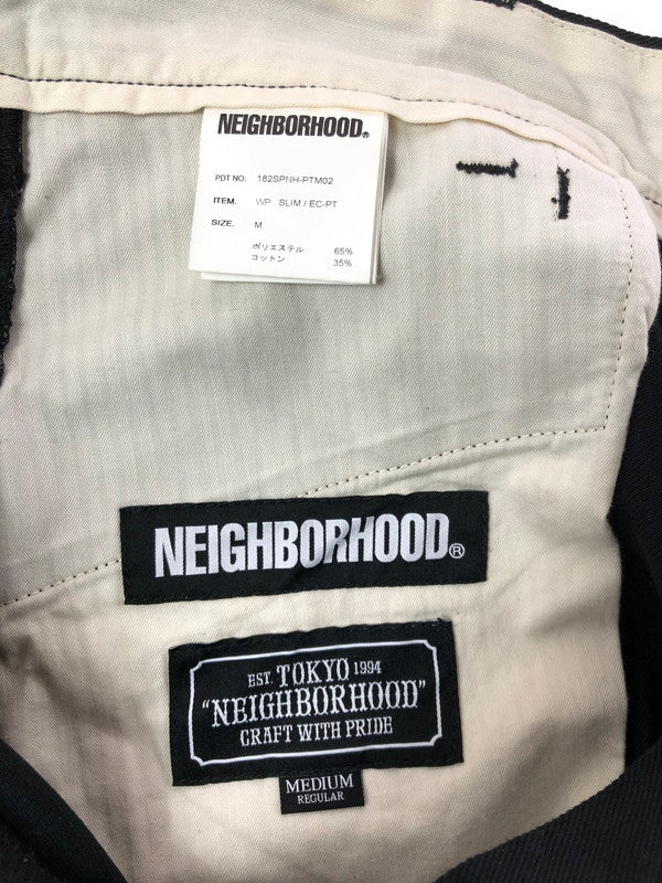 【中古品】【メンズ】 NEIGHBORHOOD ネイバーフッド 18AW WORK PANTS 182SPNH-PTM02 ワーク パンツ ボトムス 153-260624-rt-14-tagh サイズ：M カラー：ブラック 万代Net店