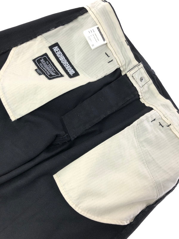 【中古品】【メンズ】 NEIGHBORHOOD ネイバーフッド 18AW WORK PANTS 182SPNH-PTM02 ワーク パンツ ボトムス 153-260624-rt-14-tagh サイズ：M カラー：ブラック 万代Net店