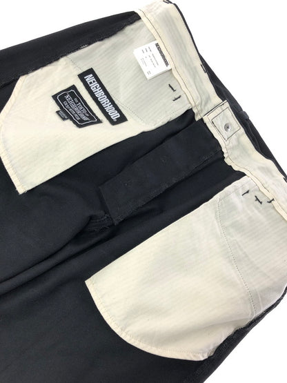 【中古品】【メンズ】 NEIGHBORHOOD ネイバーフッド 18AW WORK PANTS 182SPNH-PTM02 ワーク パンツ ボトムス 153-260624-rt-14-tagh サイズ：M カラー：ブラック 万代Net店
