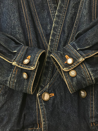 【現状渡し品】【メンズ】 ZANOBETTI ザノレッティ DENIM JACKET デニムジャケット ライトアウター 146-260707-na-05-tagh サイズ：48 カラー：インディゴ 万代Net店