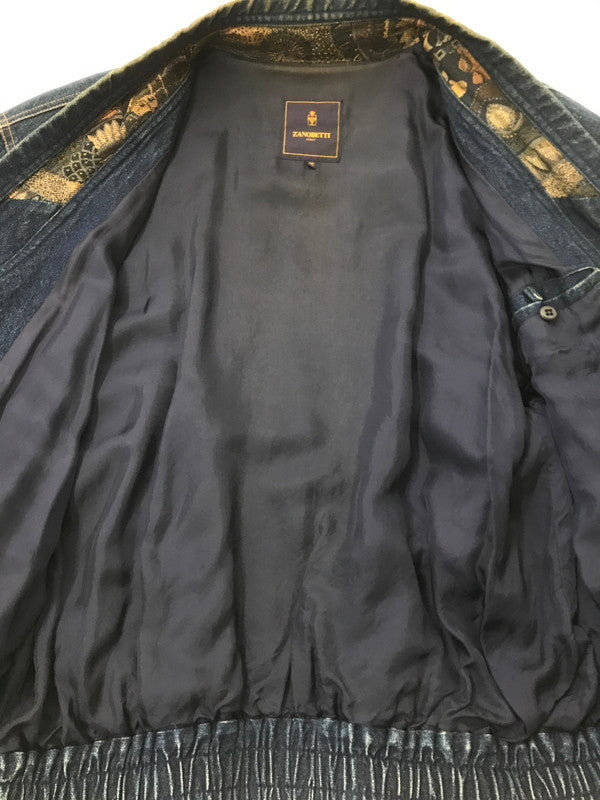 【現状渡し品】【メンズ】 ZANOBETTI ザノレッティ DENIM JACKET デニムジャケット ライトアウター 146-260707-na-05-tagh サイズ：48 カラー：インディゴ 万代Net店