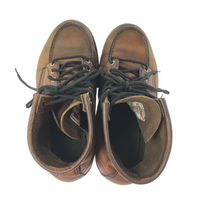 【現状渡し品】【メンズ】 RED WING レッドウィング 6-INCH CLASSIC MOC BOOTS 8875 6インチ クラシック モック ブーツ USA製 靴 164-260701-na-21-tagh サイズ：25.5cm US 7 1/2 カラー：ブラウン系 万代Net店
