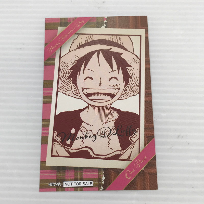 【中古美品】 集英社 尾田栄一郎 ONE PIECE ワンピース バレンタイン 購入特典カード モンキー・D・ルフィ 047-260605-YY-13-tag 万代Net店