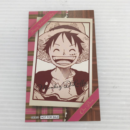 【中古美品】 集英社 尾田栄一郎 ONE PIECE ワンピース バレンタイン 購入特典カード モンキー・D・ルフィ 047-260605-YY-13-tag 万代Net店