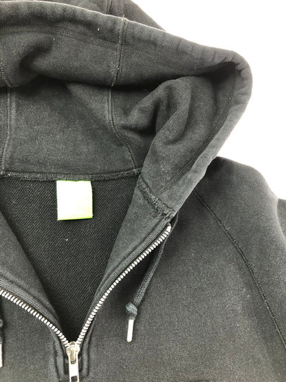 【中古品】【メンズ】 HUF ハフ SMALL LOGO HALF ZIP PULLOVER HOODIE スモール ロゴ ハーフジップ プルオーバー フーディー パーカー トップス 142-260611-rt-18-tagh サイズ：M カラー：ブラック 万代Net店