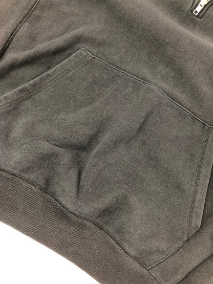 【中古品】【メンズ】 HUF ハフ SMALL LOGO HALF ZIP PULLOVER HOODIE スモール ロゴ ハーフジップ プルオーバー フーディー パーカー トップス 142-260611-rt-18-tagh サイズ：M カラー：ブラック 万代Net店