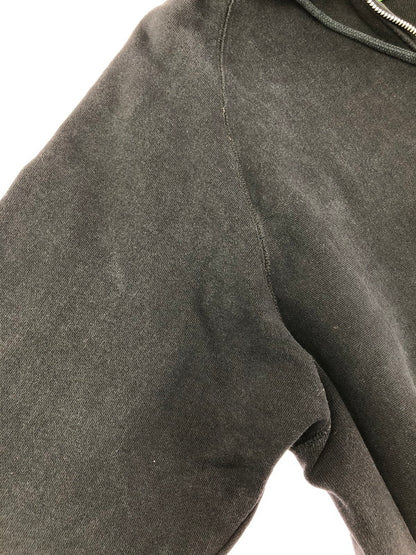 【中古品】【メンズ】 HUF ハフ SMALL LOGO HALF ZIP PULLOVER HOODIE スモール ロゴ ハーフジップ プルオーバー フーディー パーカー トップス 142-260611-rt-18-tagh サイズ：M カラー：ブラック 万代Net店